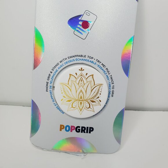 New Pop Socket Phone Grip and Stand With Swappable Top Pull Twice to Grip - Picture 7 of 7